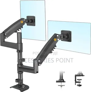 North Bayou H180. Dual Arm Monitor Mount Ergonomic, Gas-Spring- 27"×2