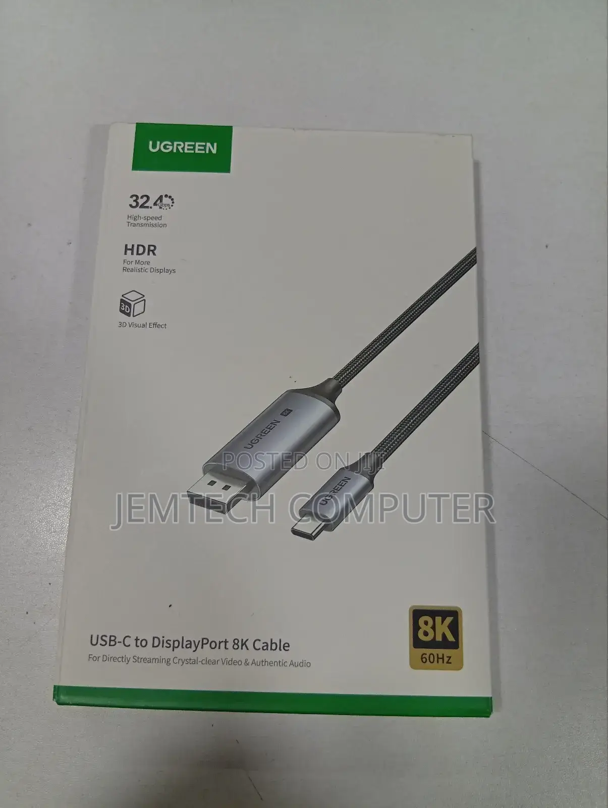 Ugreen Cm556 Usb-C to Displayport /60hz Cable