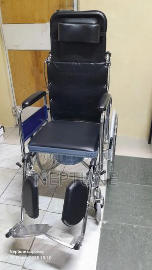 Wheelchair Reclining With Commode - thumbnail 2