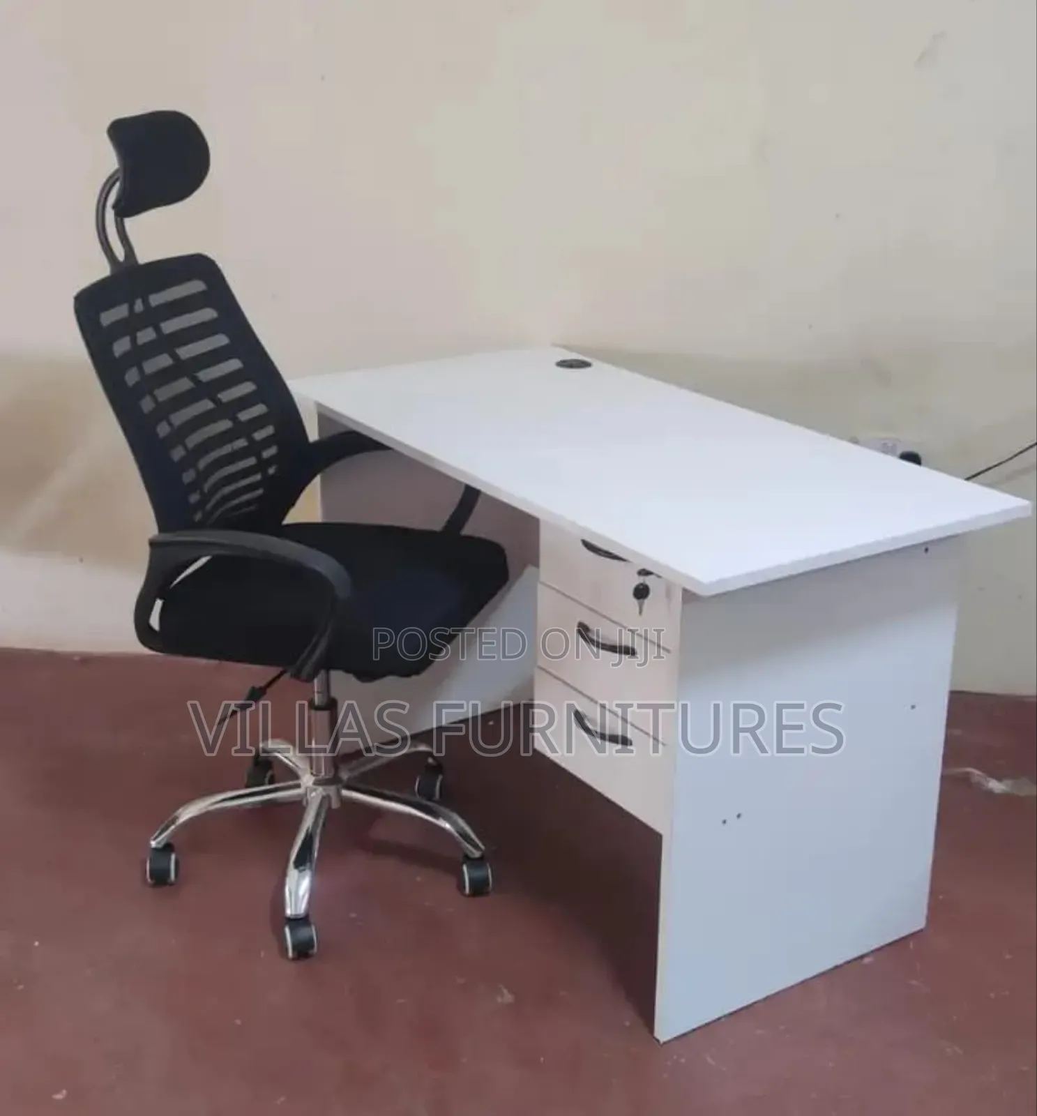 Local Made Office Desk and Headrest Chair