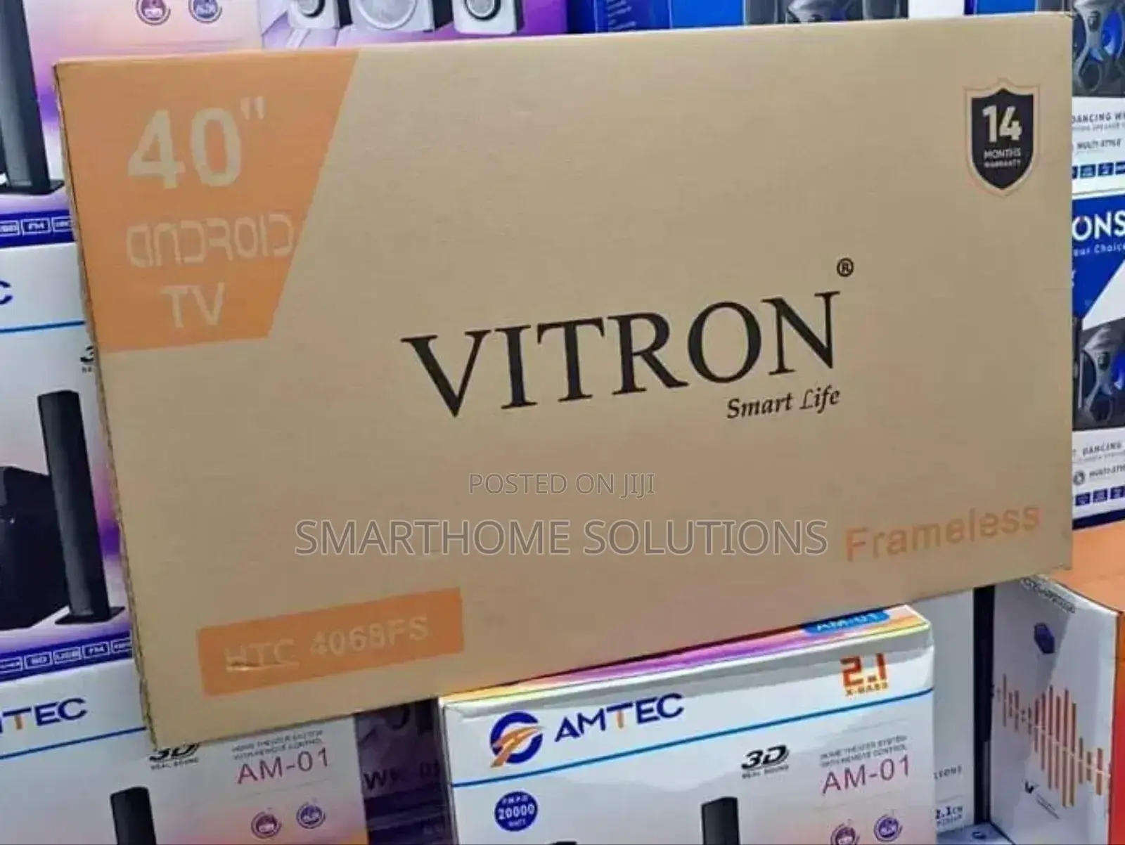 Vitron 40" Smart Android Frameless With Bluetooth