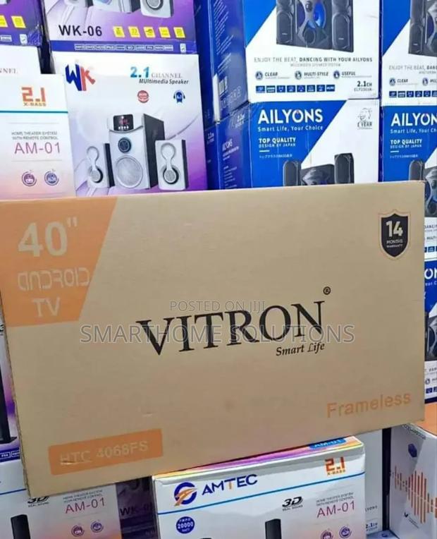 Vitron 40" Smart Android Frameless Full Hd Flat Tv-Netflix