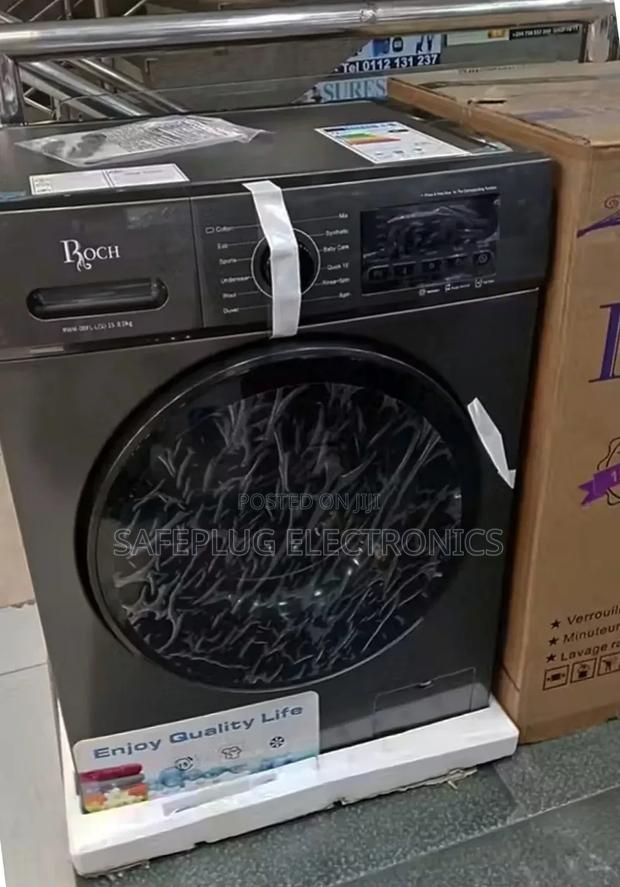 Grey - Roch 8kg Front Load - Washing Machine (1200rpm)