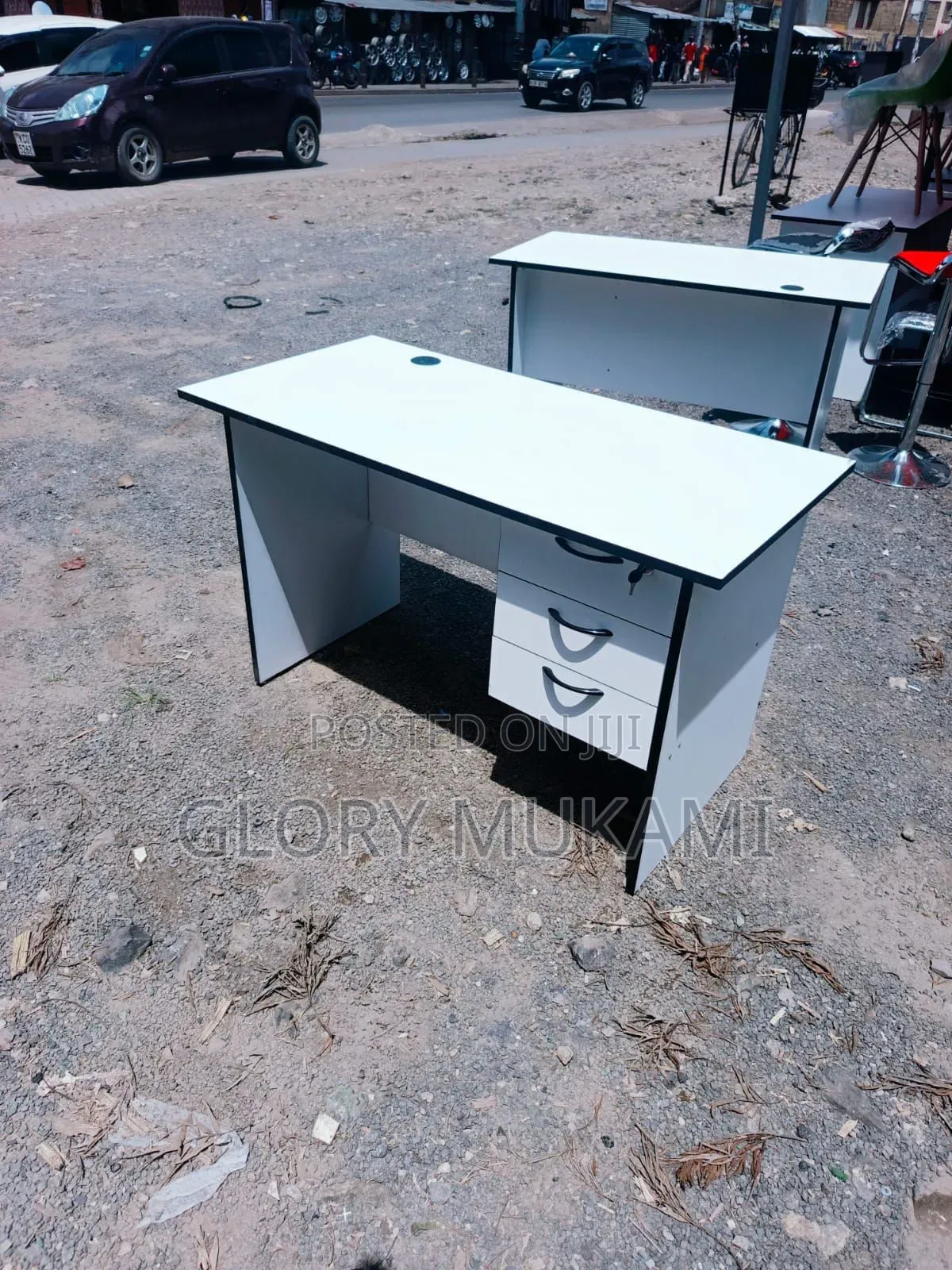 1.2 White Office Desk Table