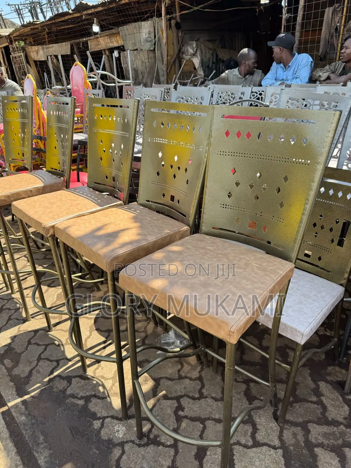 Restaurants And Bar High Sinatabu Gold Chairs