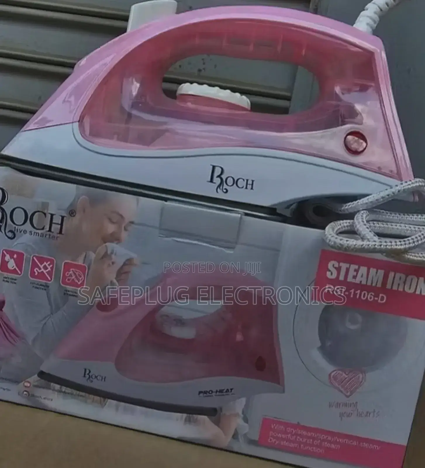 Roch Pasi Rsi-1106-D Steam Iron - Thermostat Control