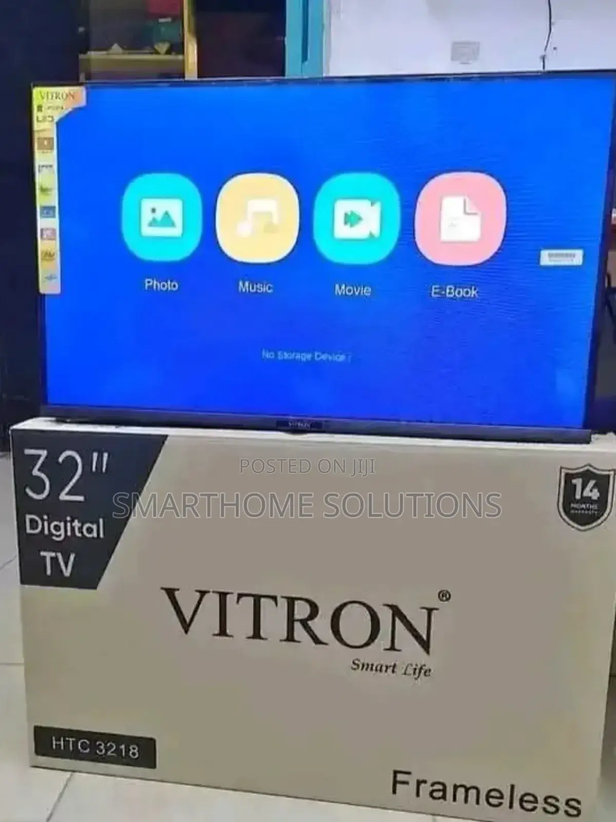 Vitron 32 Inch Digital Hd Led Tv,Hdmi,Usb,Inbuilt Decoder Tv