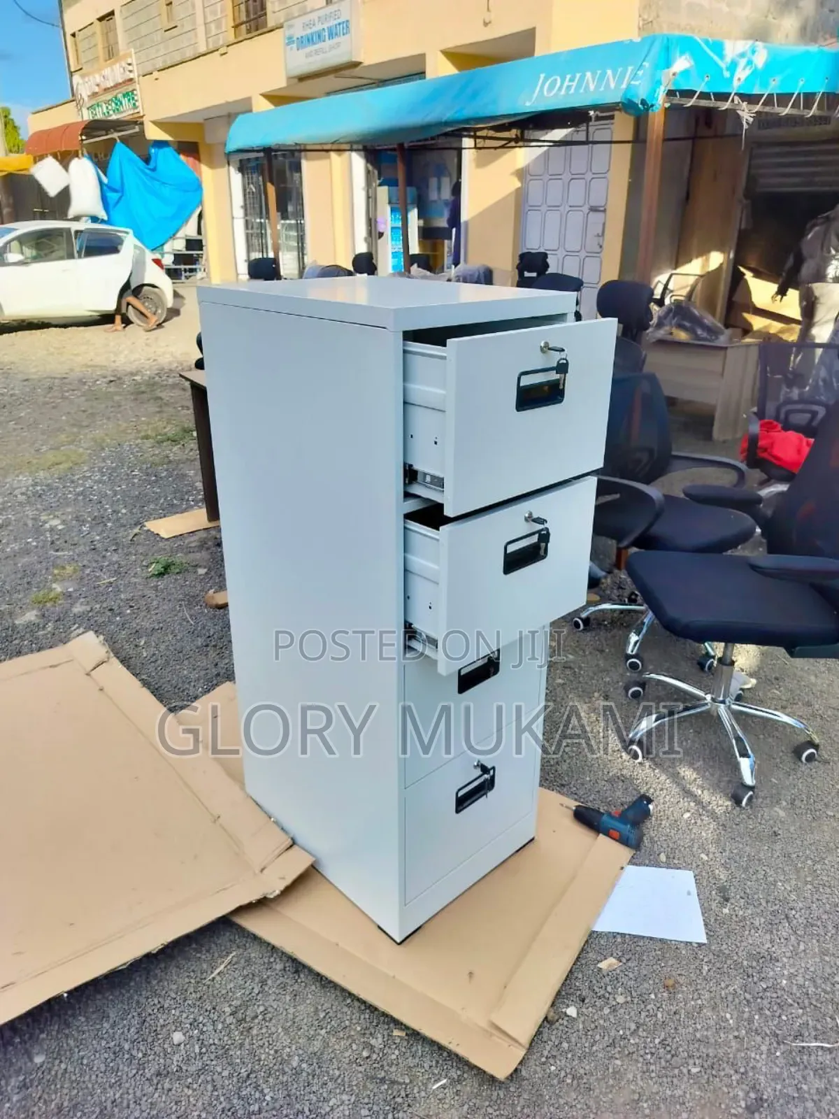 4 Drawer Metalic Lockable Filling Cabinet