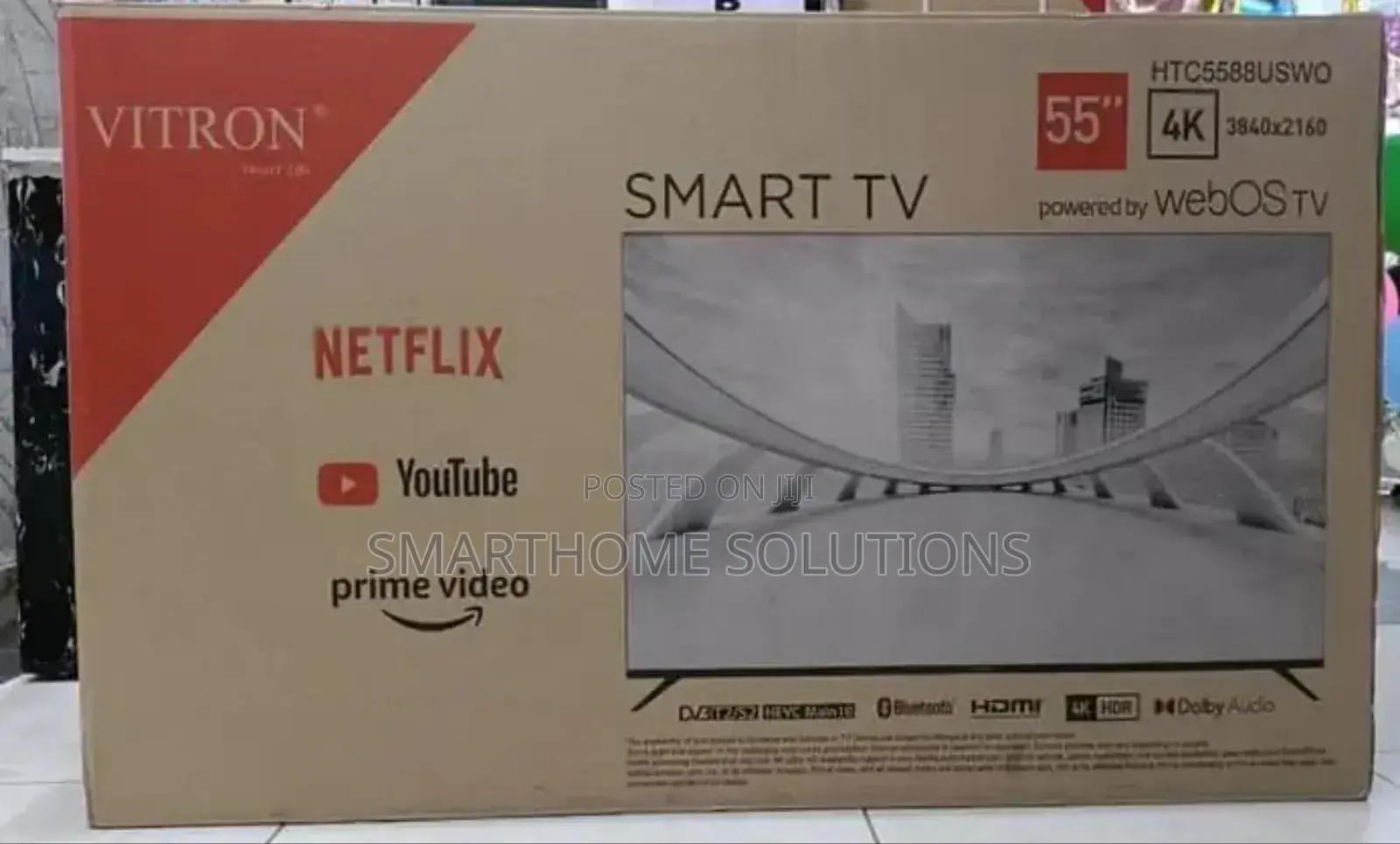 Vitron 65" Smart Led Uhd Tv, Netflix–Powered by Webos Hub