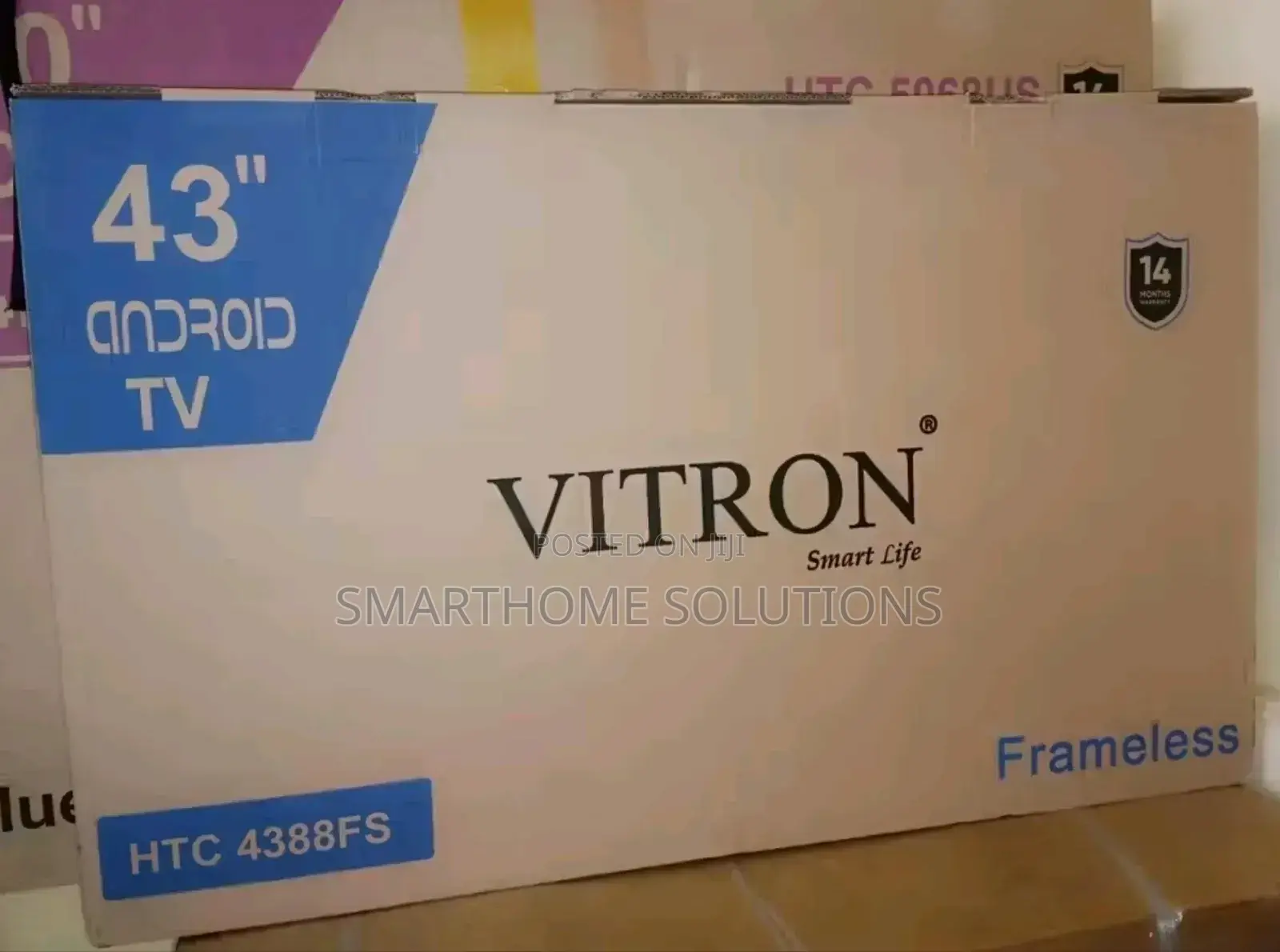 Vitron 43 Inches Smart Android Frameless Tv Htc4388fs