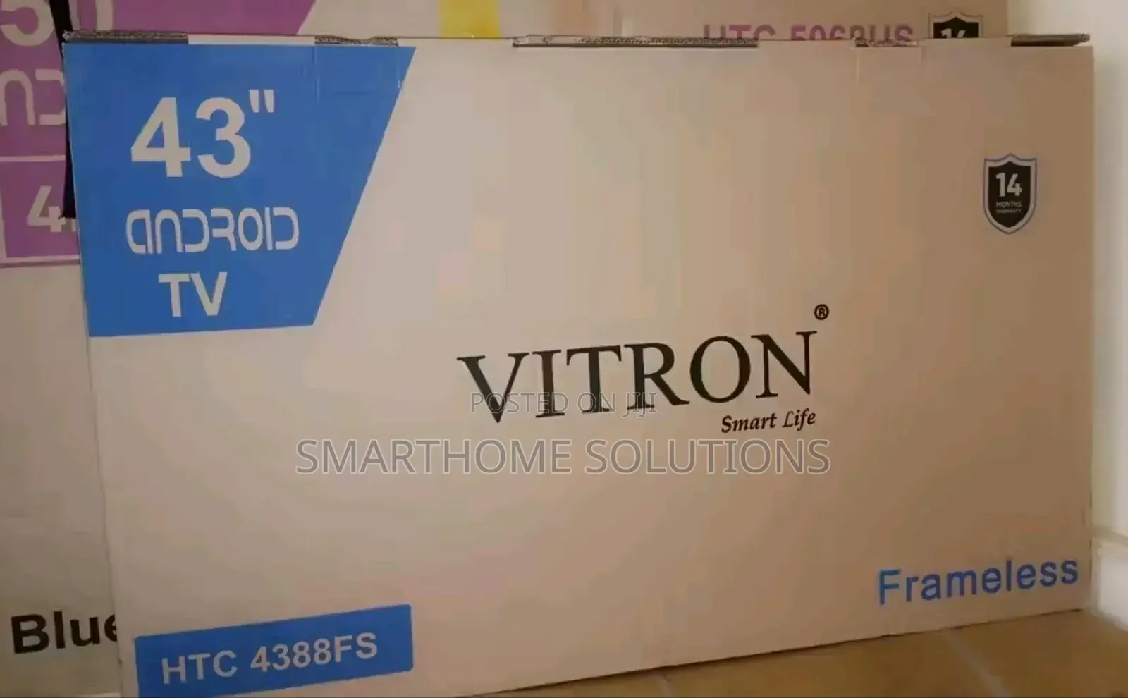Vitron 43 Inches Smart Android Frameless Tv Htc4388fs