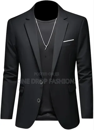 Men Casual Solid Color Slim Fit Blazers