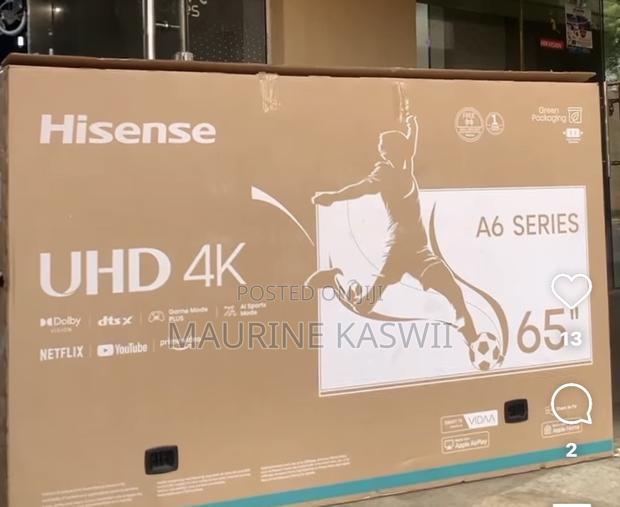 Hisense 65′′ 65a6 Vidaa Smart Uhd Tv – New Model 2025 - thumbnail 2