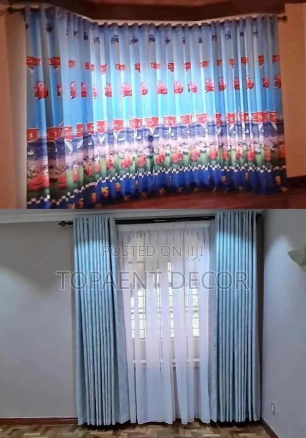 Elegant Kids Cartoon Themed and Living Room Curtains