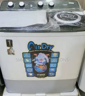 Mika Twin Tub Washing Machine, 10kg - White M/W10