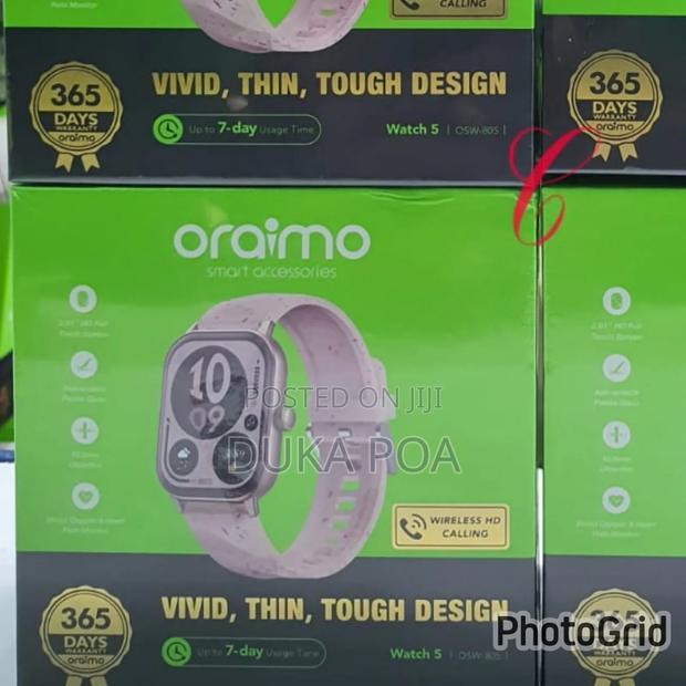 Pink Oraimo Watch 5 Osw-805 2.01" Hd Panda Glass Watch