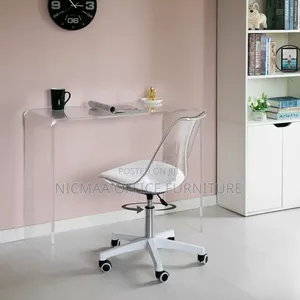 Transparent Eames Office Seat (Padded)