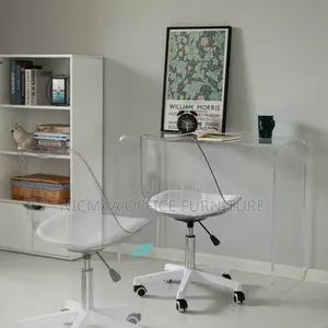 Transparent Eames Office Seat (Padded)