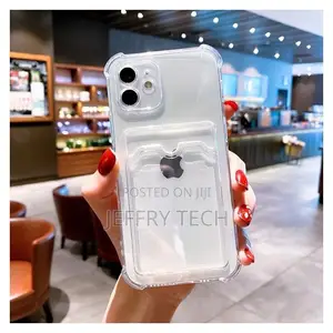 Transparent Cover With With Card Holder for iPhone 12