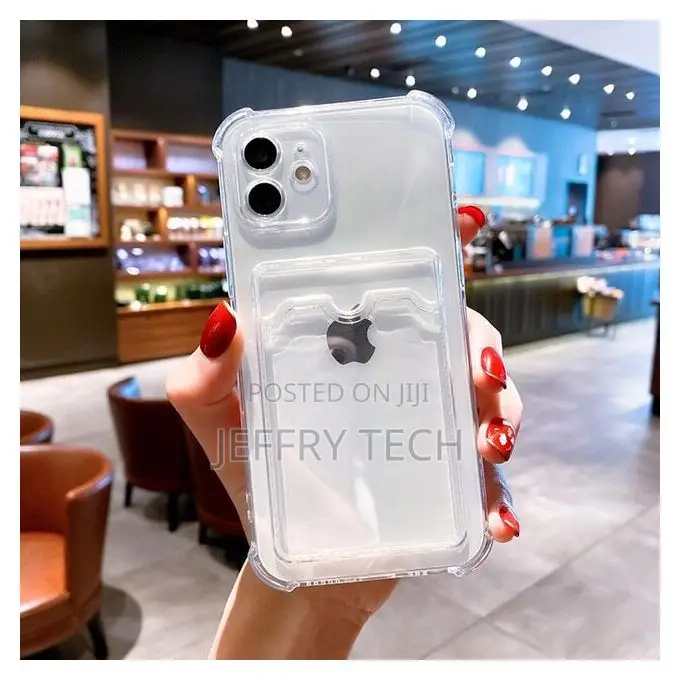 Transparent Cover With With Card Holder for iPhone 12