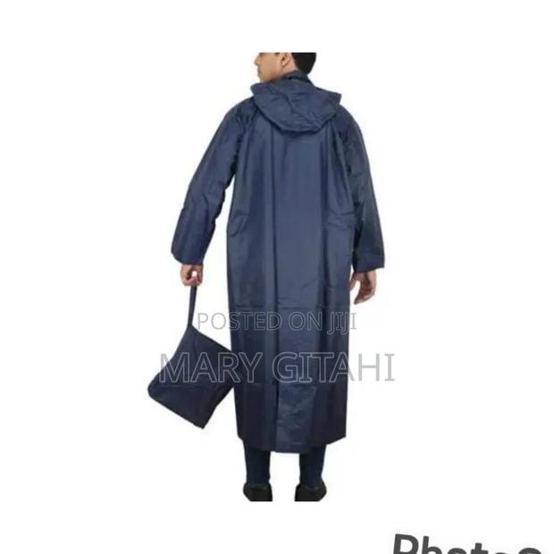 Navy Blue Quality Heavy RaincoatsPlain - main view