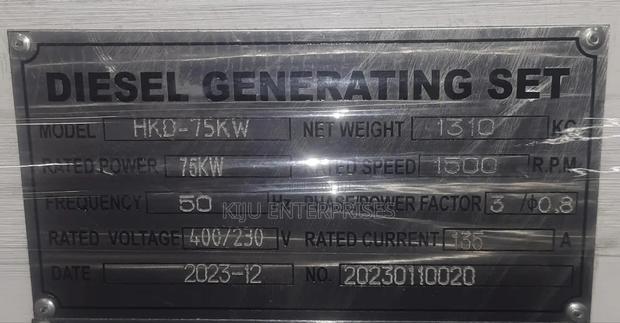 Hisaki Generator 93.75kva - thumbnail 3