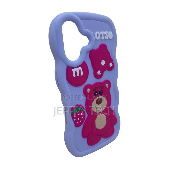 3d Cartoon Soft Silicone Cover for iPhone 16