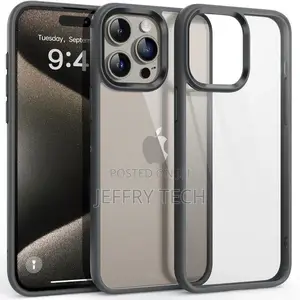 Hard Back With Silicone Frame Case for iPhone 16 Pro Max
