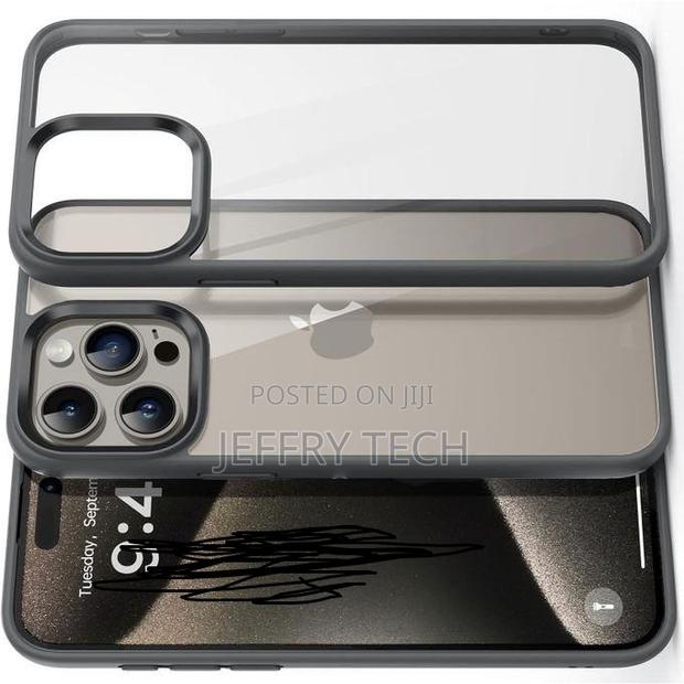 Hard Back With Silicone Frame Case for iPhone 16 Pro Max - thumbnail 2