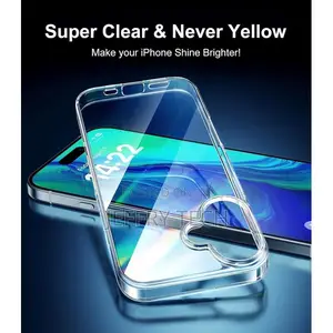 iPhone 16 Plus Case Crystal Clear Soft Tpu Gel Case Flexibl