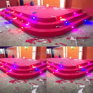 Red Church Altar Carpets Altar Paired With Led Lights
