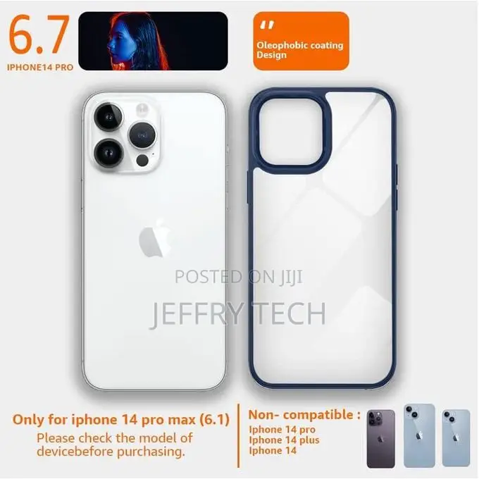 Series Back Cover for iPhone 15 Pro Max - Dark Blue Edge