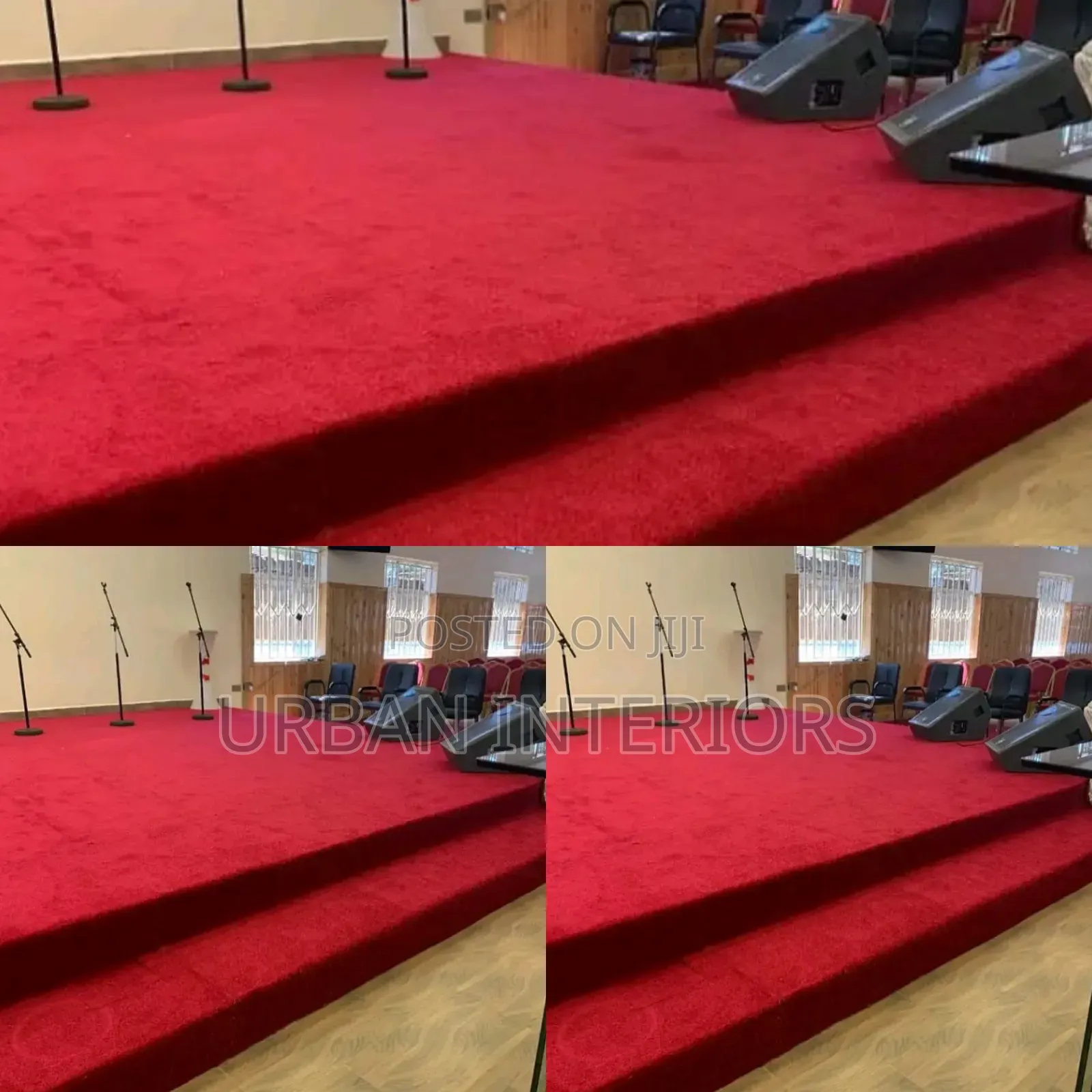 Wall to Wall Church Carpets. Smart Red Carpets
