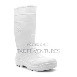 White Gumboots Steel Toe - main view