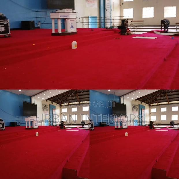 Altar Carpets. Extra Large Carpet Installation