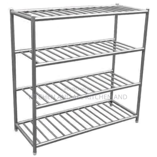 Perforated Stainless Steel Rack,4tier