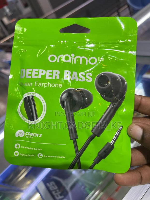 Oraimo Lite Conch 2 Wired Earphones!! - thumbnail 2