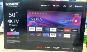 Vision 50 Inches Flameless Smart Android Tv.