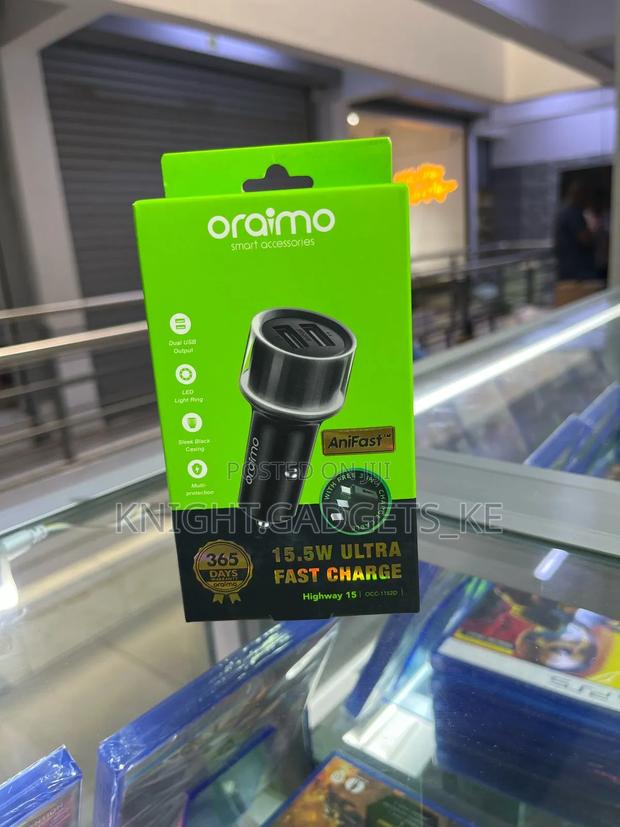Oraimo 15.5 Watts Car Charger!! - thumbnail 2