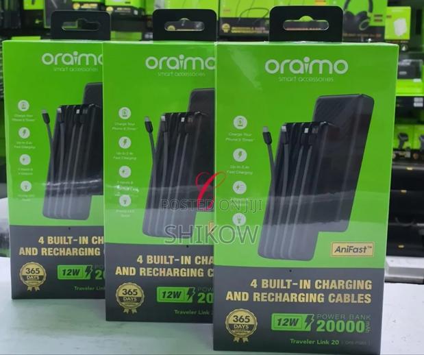Oraimo Traveler Link 20 Opb-P5201 20,000mah Power Bank