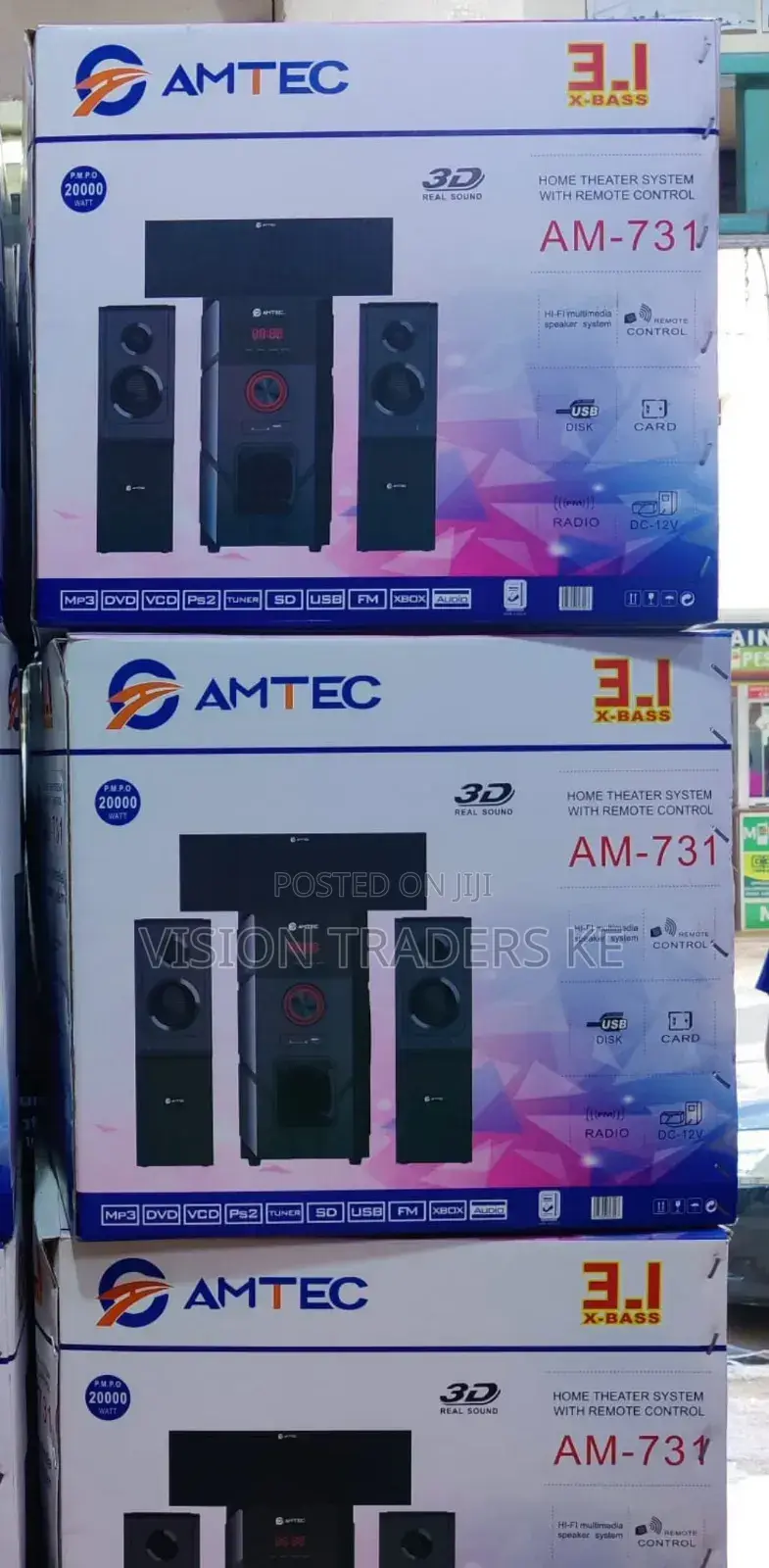 Amtec 3.1ch Am731 Home Theatre System -20000watts