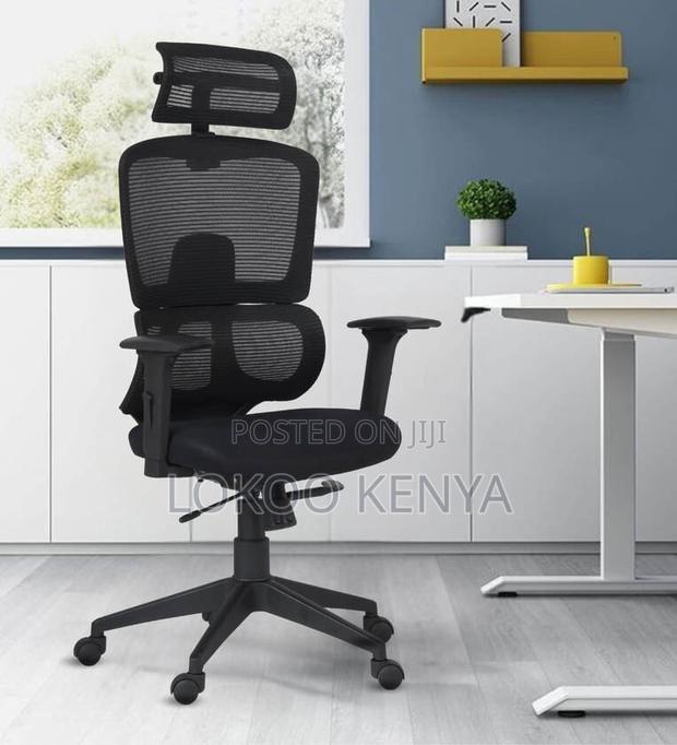 Office Chair : Orthopedic High Back Black Office Chair