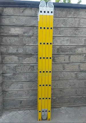 4by8 Yellow Fiberglass Multipurpose Folding Ladder.