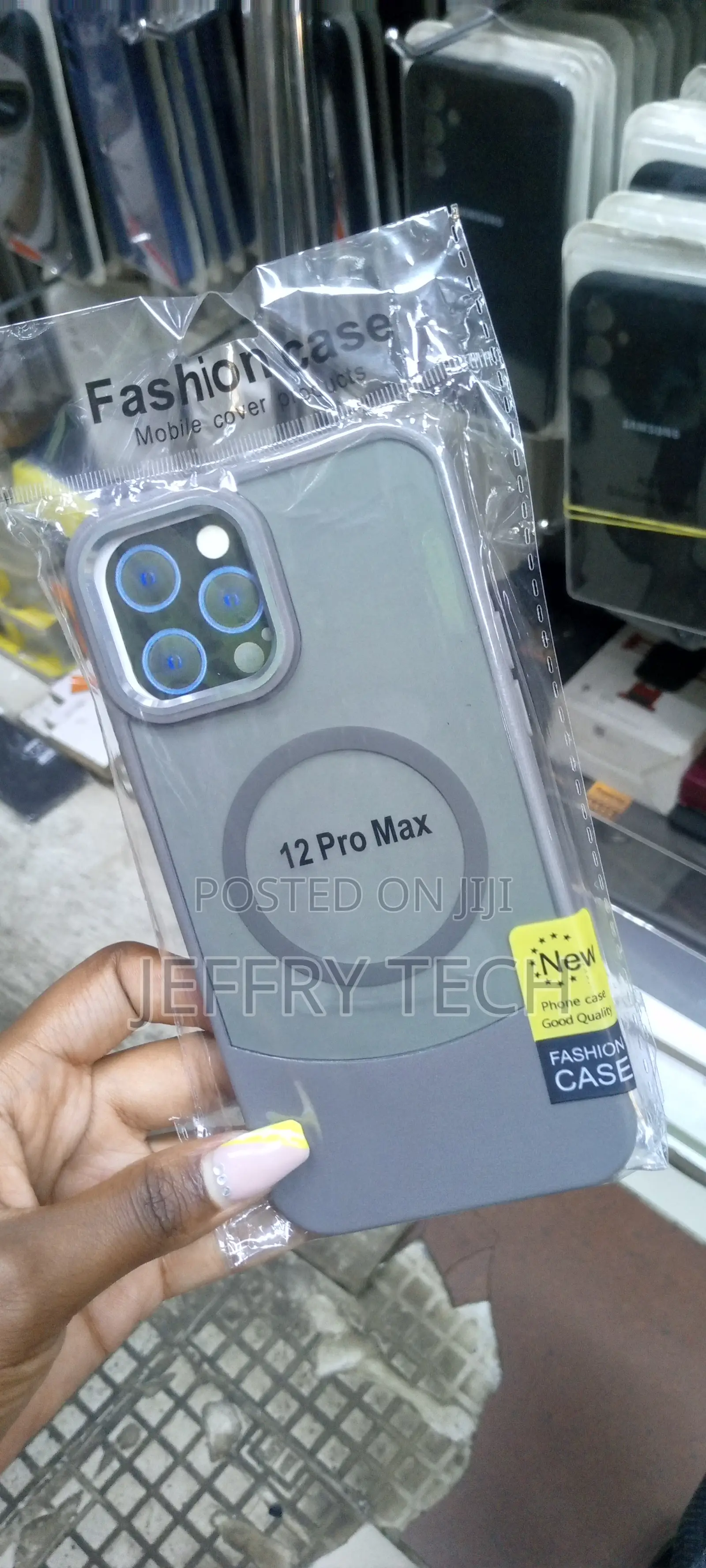 Luxury Bottom Cut Magsafe Cover for iPhone 11 Pro Max-Gray