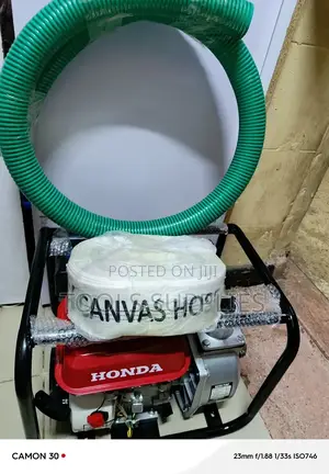 Honda Water Pump 2", Canvas Pipe 30m and Suction Pipe