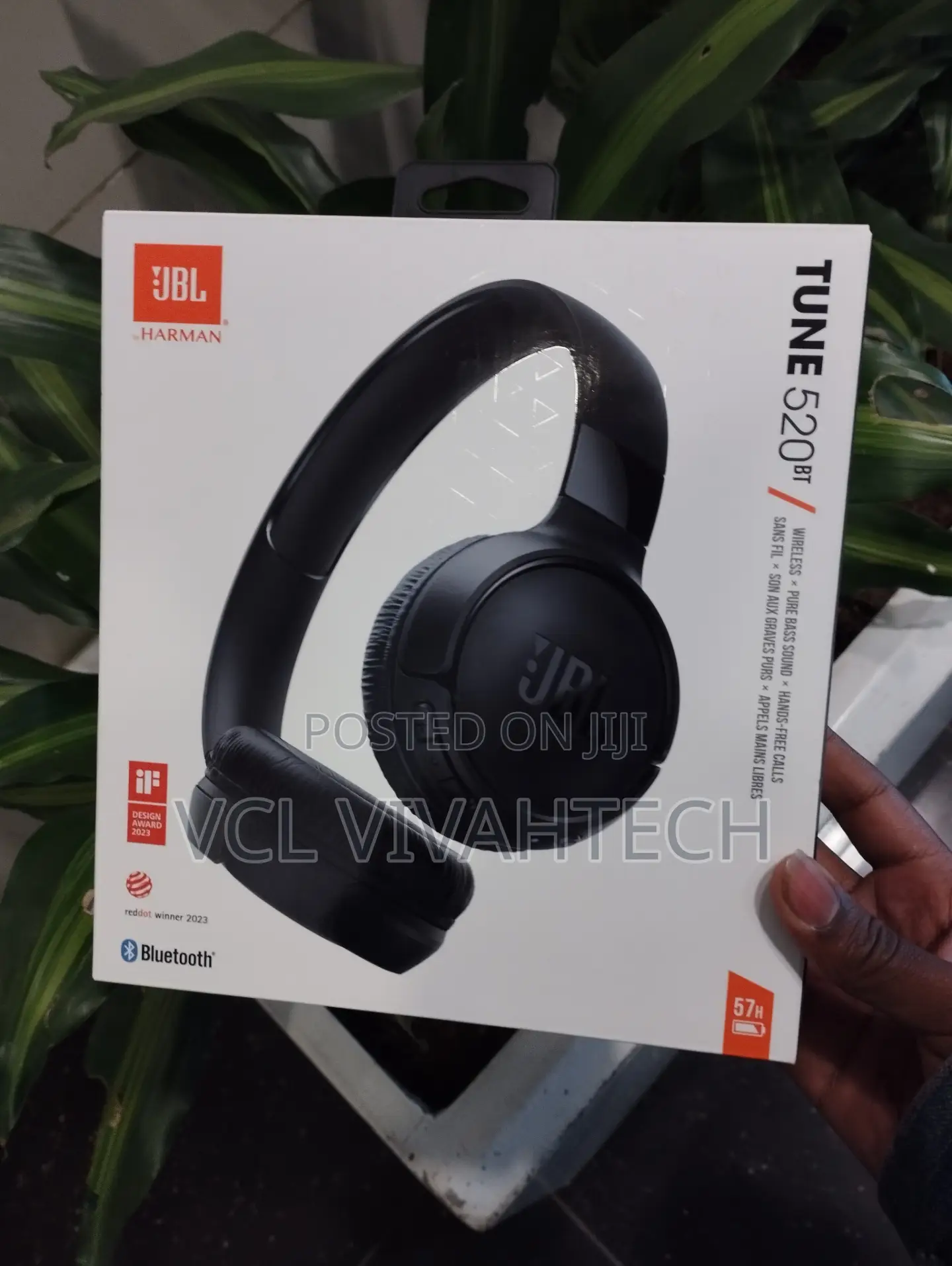 JBL Tune520bt BLK on Ear Wireless Headphones
