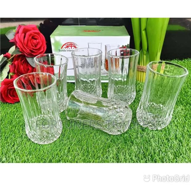 Glasses 6pc Diamond Glasses