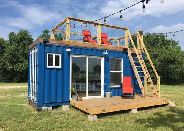 Tiny Container House With Deck-Offgrid Living - main view