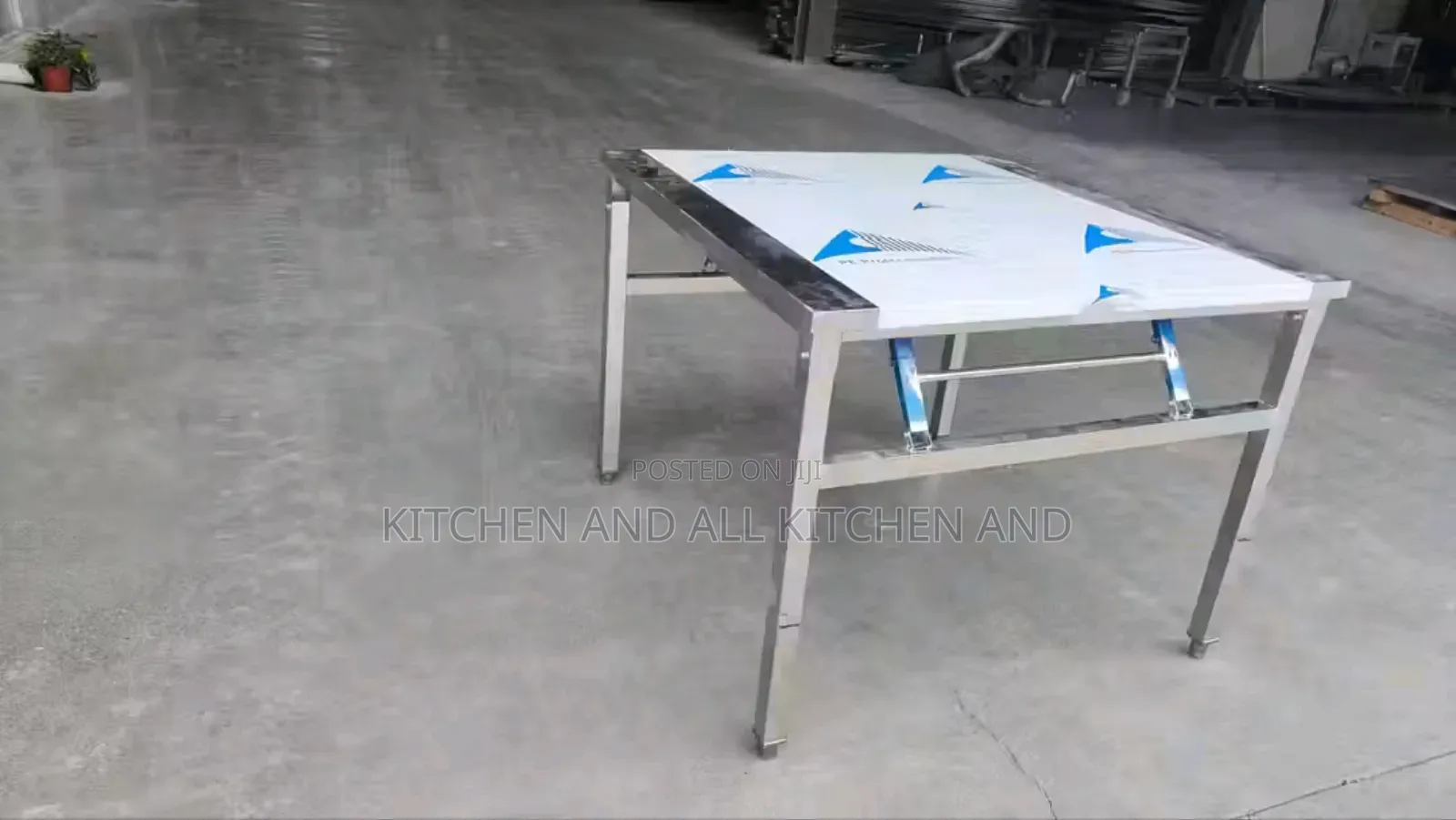 Foldable Stainless Steel 4x2 Working Table