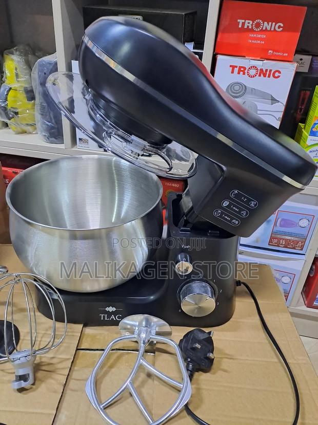 Tlac Stand Mixer 5l Bowl Mixer Hook Whisk Whip Black - thumbnail 2